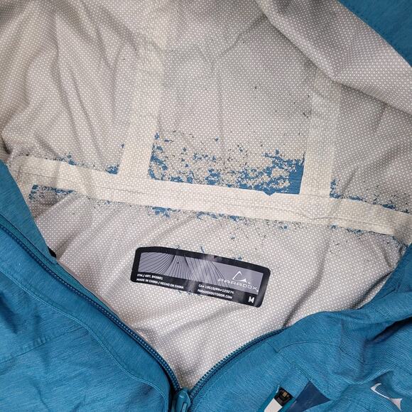 Paradox Rain Jacket Women M Blue Hooded Zip Pockets Lightweight Polyurethane - Picture 6 of 8